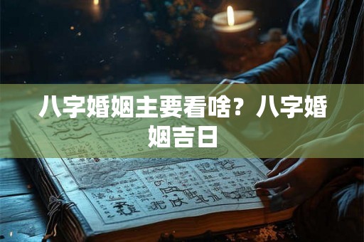 八字婚姻主要看啥？八字婚姻吉日