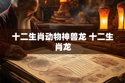 十二生肖动物神兽龙 十二生肖龙