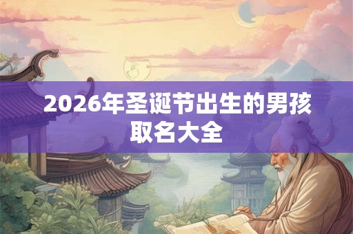 2026年圣诞节出生的男孩取名大全 2026年圣诞节出生的男孩取名大全