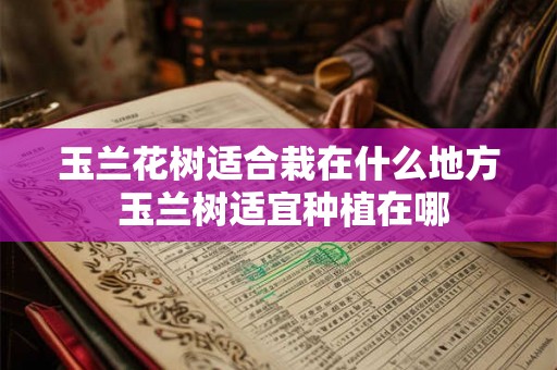 玉兰花树适合栽在什么地方 玉兰树适宜种植在哪