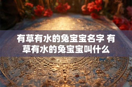 有草有水的兔宝宝名字 有草有水的兔宝宝叫什么 有草有水的兔宝宝名字 有草有水的兔宝宝叫什么
