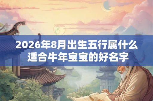 2026年8月出生五行属什么 适合牛年宝宝的好名字