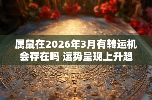 属鼠在2026年3月有转运机会存在吗 运势呈现上升趋势