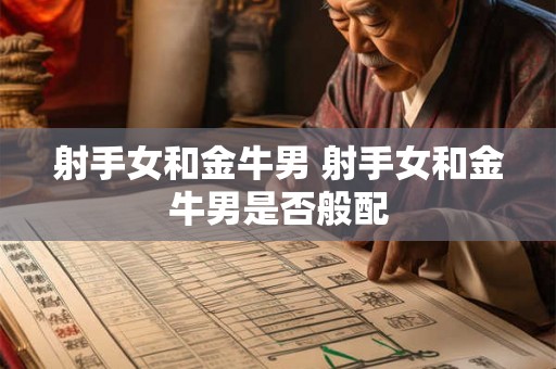 射手女和金牛男 射手女和金牛男是否般配