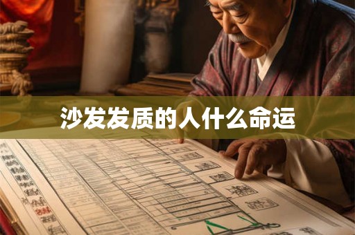 沙发发质的人什么命运