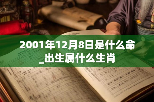 2001年12月8日是什么命_出生属什么生肖