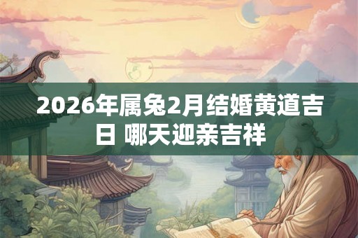 2026年属兔2月结婚黄道吉日 哪天迎亲吉祥