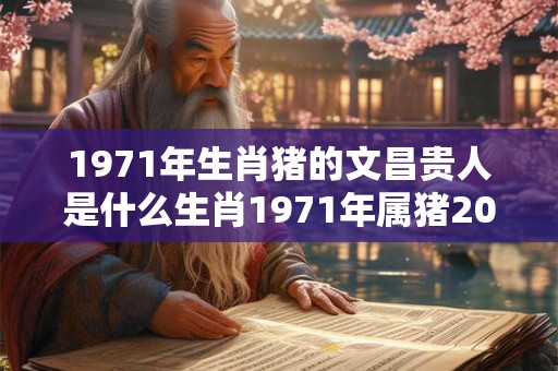 1971年生肖猪的文昌贵人是什么生肖1971年属猪2026下半年运势