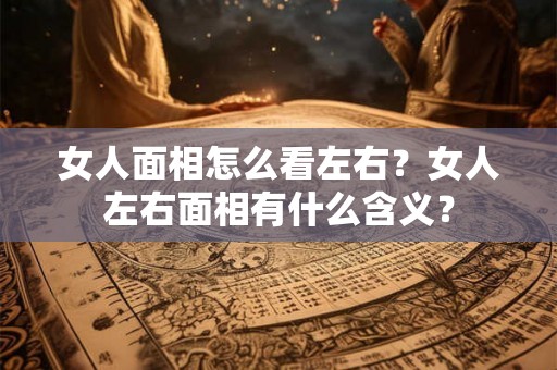 女人面相怎么看左右？女人左右面相有什么含义？