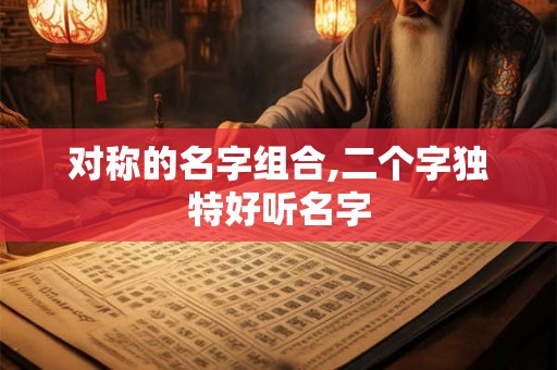 对称的名字组合,二个字独特好听名字