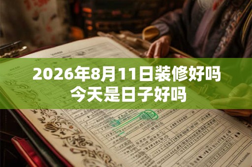2026年8月11日装修好吗 今天是日子好吗