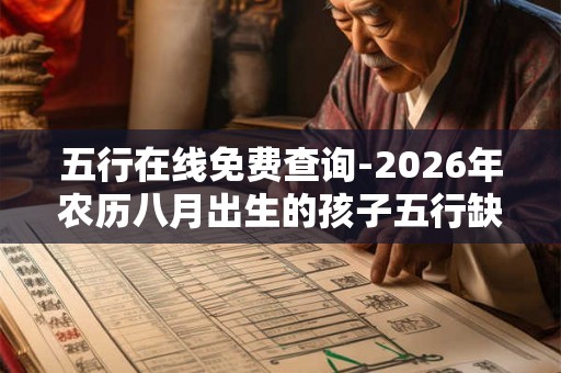 五行在线免费查询-2026年农历八月出生的孩子五行缺什么 五行在线免费查询-2026年农历八月出生的孩子五行缺什么