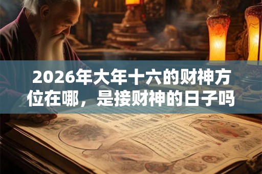 2026年大年十六的财神方位在哪,是接财神的日子吗? 2026年大年十六的财神方位在哪,是接财神的日子吗?