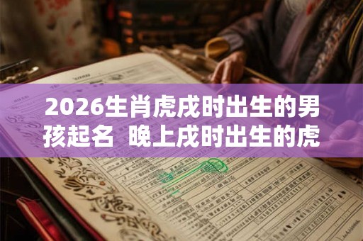 2026生肖虎戌时出生的男孩起名  晚上戌时出生的虎宝宝好不好