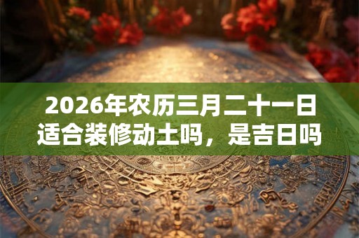 2026年农历三月二十一日适合装修动土吗,是吉日吗? 2026年农历三月二十一日适合装修动土吗,是吉日吗?