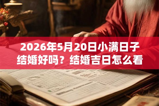 2026年5月20日小满日子结婚好吗？结婚吉日怎么看？