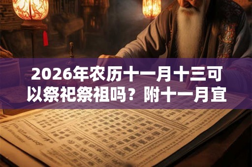 2026年农历十一月十三可以祭祀祭祖吗？附十一月宜祭祖的日子