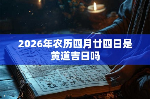 2026年农历四月廿四日是黄道吉日吗 2026年农历四月廿四日是黄道吉日吗