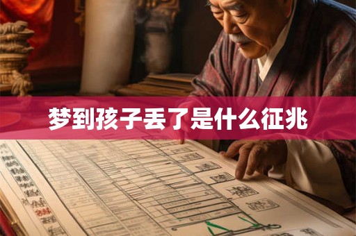 梦到孩子丢了是什么征兆