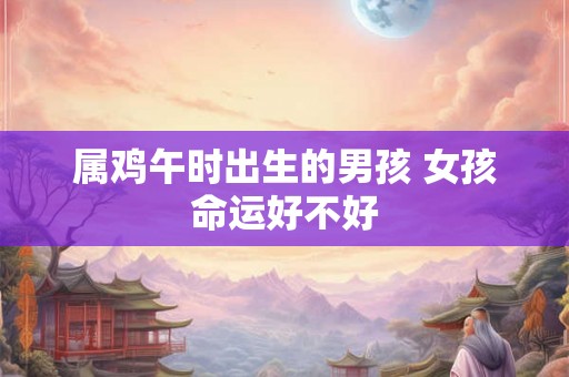 属鸡午时出生的男孩 女孩命运好不好