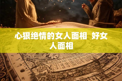 心狠绝情的女人面相  好女人面相