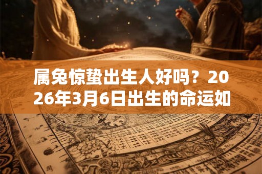 属兔惊蛰出生人好吗?2026年3月6日出生的命运如何 属兔惊蛰出生人好吗?2026年3月6日出生的命运如何