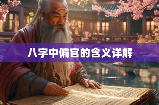 八字中偏官的含义详解 八字中偏官的含义详解