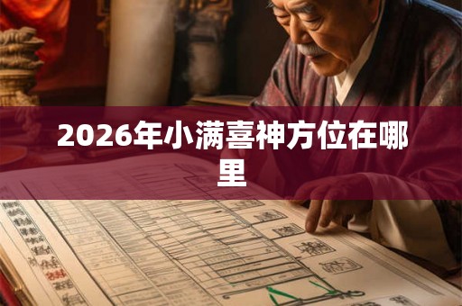 2026年小满喜神方位在哪里