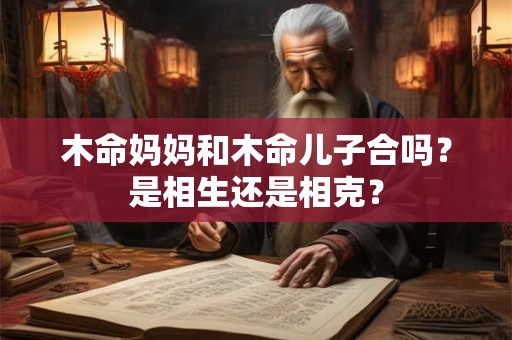 木命妈妈和木命儿子合吗？是相生还是相克？