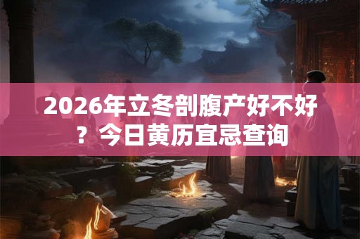 2026年立冬剖腹产好不好?今日黄历宜忌查询 2026年立冬剖腹产好不好?今日黄历宜忌查询