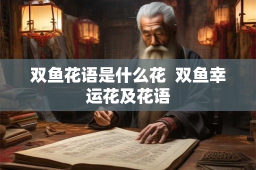 双鱼花语是什么花  双鱼幸运花及花语