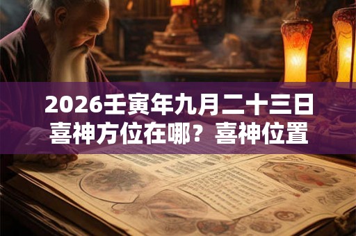 2026壬寅年九月二十三日喜神方位在哪？喜神位置