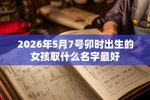 2026年5月7号卯时出生的女孩取什么名字最好 2026年5月7号卯时出生的女孩取什么名字最好