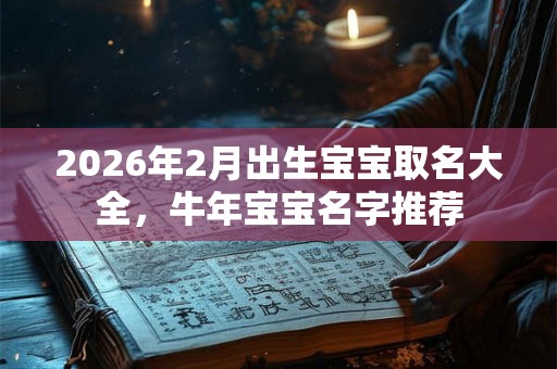 2026年2月出生宝宝取名大全，牛年宝宝名字推荐