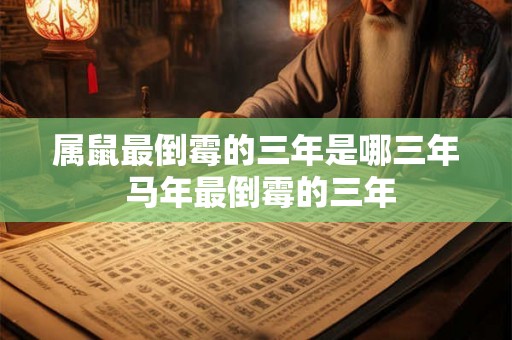 属鼠最倒霉的三年是哪三年 马年最倒霉的三年