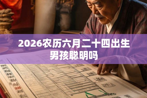 2026农历六月二十四出生男孩聪明吗 2026农历六月二十四出生男孩聪明吗