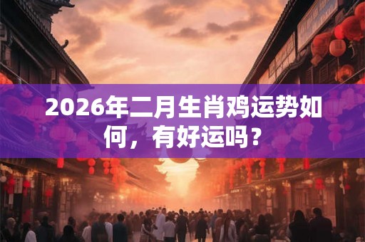 2026年二月生肖鸡运势如何，有好运吗？