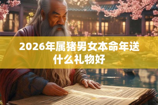 2026年属猪男女本命年送什么礼物好