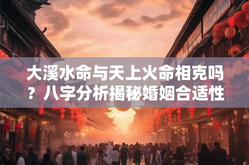 大溪水命与天上火命相克吗？八字分析揭秘婚姻合适性