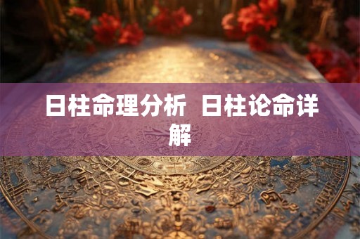 日柱命理分析  日柱论命详解