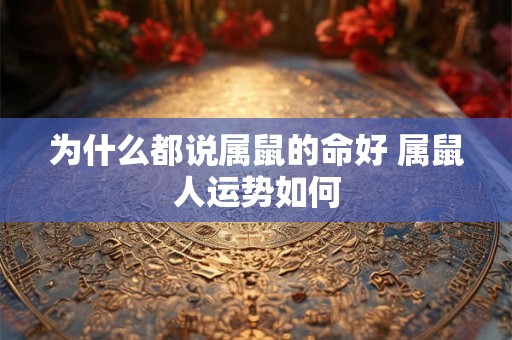 为什么都说属鼠的命好 属鼠人运势如何 为什么都说属鼠的命好 属鼠人运势如何