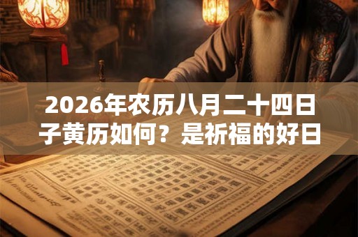 2026年农历八月二十四日子黄历如何？是祈福的好日子吗？