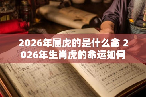 2026年属虎的是什么命 2026年生肖虎的命运如何