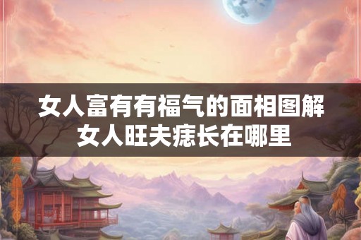 女人富有有福气的面相图解 女人旺夫痣长在哪里