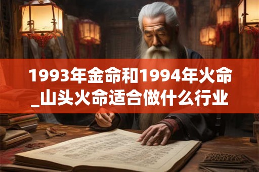 1993年金命和1994年火命_山头火命适合做什么行业