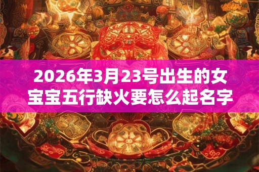 2026年3月23号出生的女宝宝五行缺火要怎么起名字