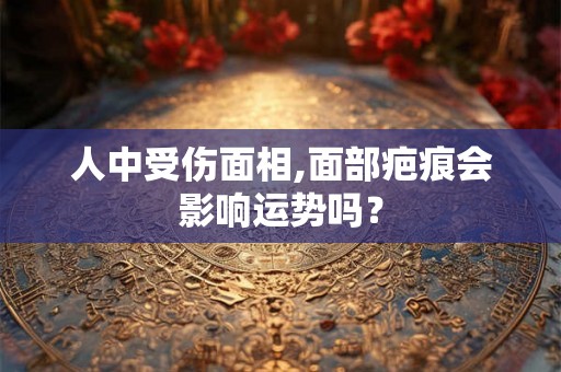 人中受伤面相,面部疤痕会影响运势吗？