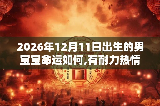 2026年12月11日出生的男宝宝命运如何,有耐力热情大方
