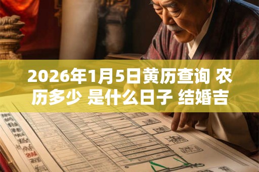 2026年1月5日黄历查询 农历多少 是什么日子 结婚吉时