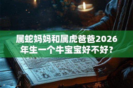 属蛇妈妈和属虎爸爸2026年生一个牛宝宝好不好？